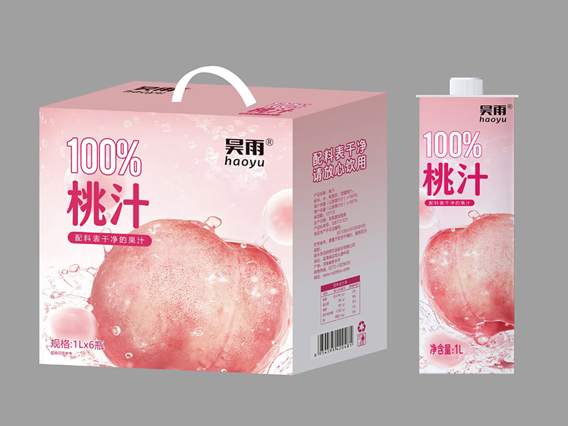 百分百桃汁1L